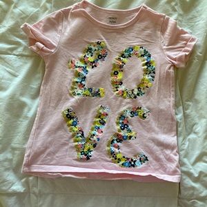 Carters Pink Love Tee